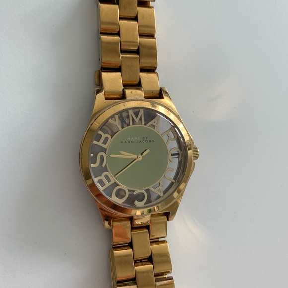 Marc by Marc Jacobs Gold Henry Skeleton Watch - Picture 3 of 12